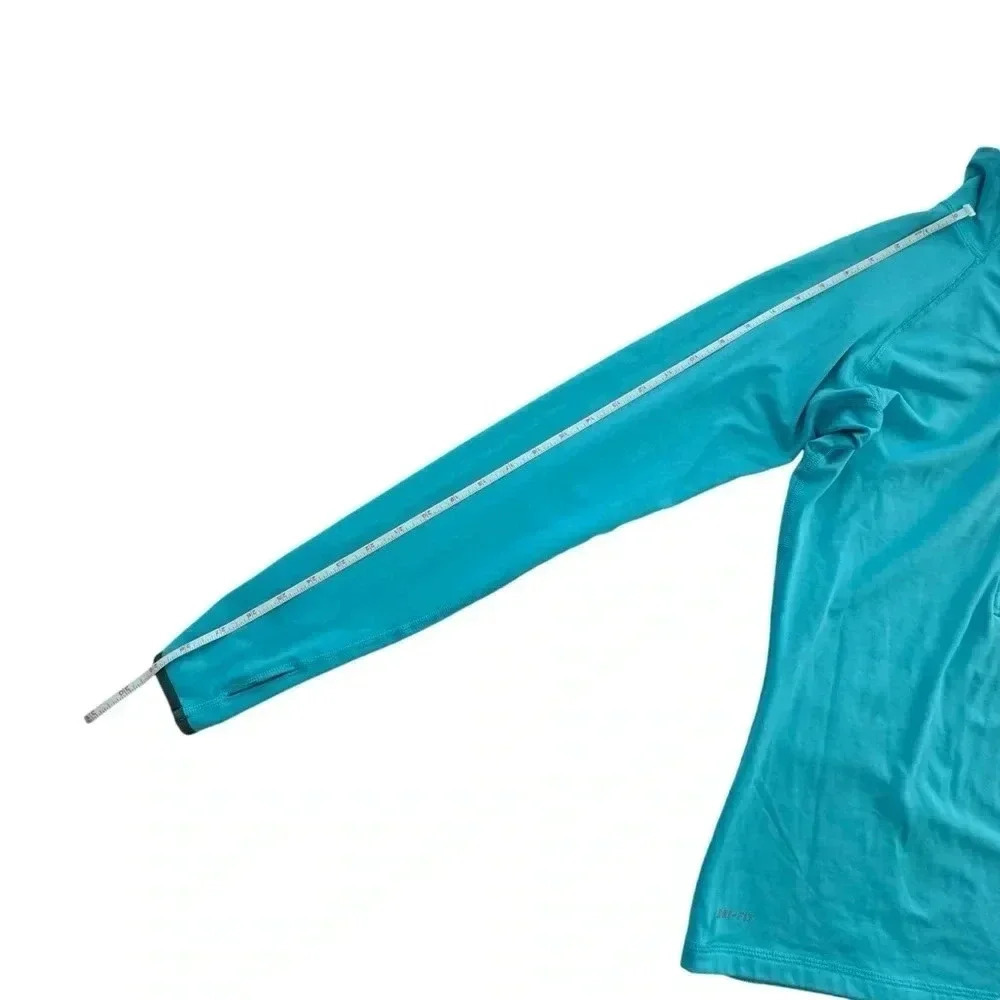 Nike Blue Pro Medium Dri Fit Half Zip Pullover Running Jacket, Size Medium - Picture 11 of 14